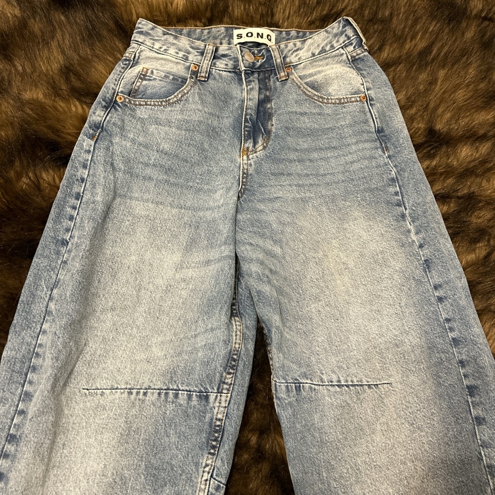 SONO Wide-Leg Light Blue Jeans